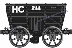 Pack of three Hetton Colliery Railway NER P1 style chaldron wagons in pre-1911 lettering. Wagons numbered 1518, 211 and 1349Built by George Stephenson the Hetton Colliery Railway celebrates its 200th anniversary in 2022, being the world’s first complete railway system that only utilised steam locomotives.Chaldron wagons were among the first types of railway wagons used in Britain, a very basic wagon designed for conveying coal and mostly owned by the colliery owners. Although replaced in regular railway service around the end of the 19th century chaldron wagons were still used around collieries and coal loading docks into the 1950s.