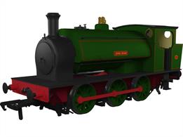A detailed model of the Hunslet 16in size 0-6-0 saddle tank engines built for many collieries and quarry companies with 44 locomotives built from 1923 until 1958. Many of these engines were supplied after WW2, so were still in use as the preservation societies started up, resulting in many being purchased in working order for a new life hauling passengers.This model is finished as Hunslet works number 2375 John Shaw in NCB lined green livery. Built in 1942 this engine was supplied to the South Kirby Coal Company. DCC Ready with socket for Next18 decoder