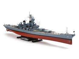 Tamiya 1/350 USS New Jersey Battleship Kit with detail parts 78028Tamiya's first plastic kit of the BB-52 New Jersey was always a good one but this version is enhenced with finely detailed parts to produce an even better result and more realistic scale appearance.