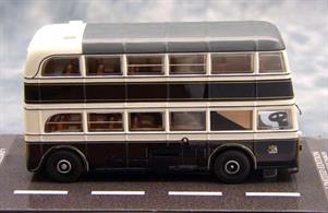 Corgi 1/76 Bradford City Double Decker AEC Q OM45702Built by AEC at its Southall works, the first Q type double decker made its first appearance in October 1932. Designed by John Rackham the Q type is remembered as one of the most remarkably advanced bus designs of its era.