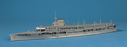 A 1/1250 scale model of HMS Glorious in 1940 by Navis Neptun 1118.Glorious was sunk by Scharnhorst &amp; Gneisenau in 1940 while evacuating troops and aircraft from Norway to the UK.