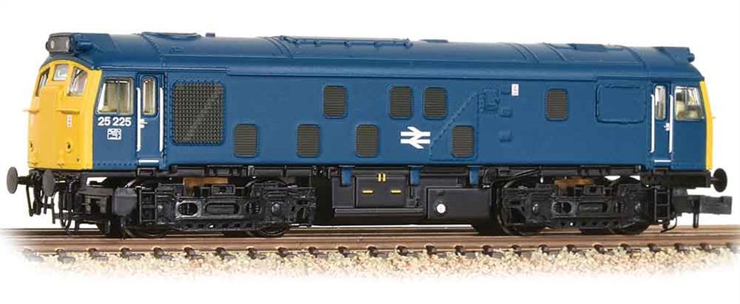Graham Farish 371-087A BR 25225 Class 25/2 Bo-Bo Diesel Locomotive BR Blue N