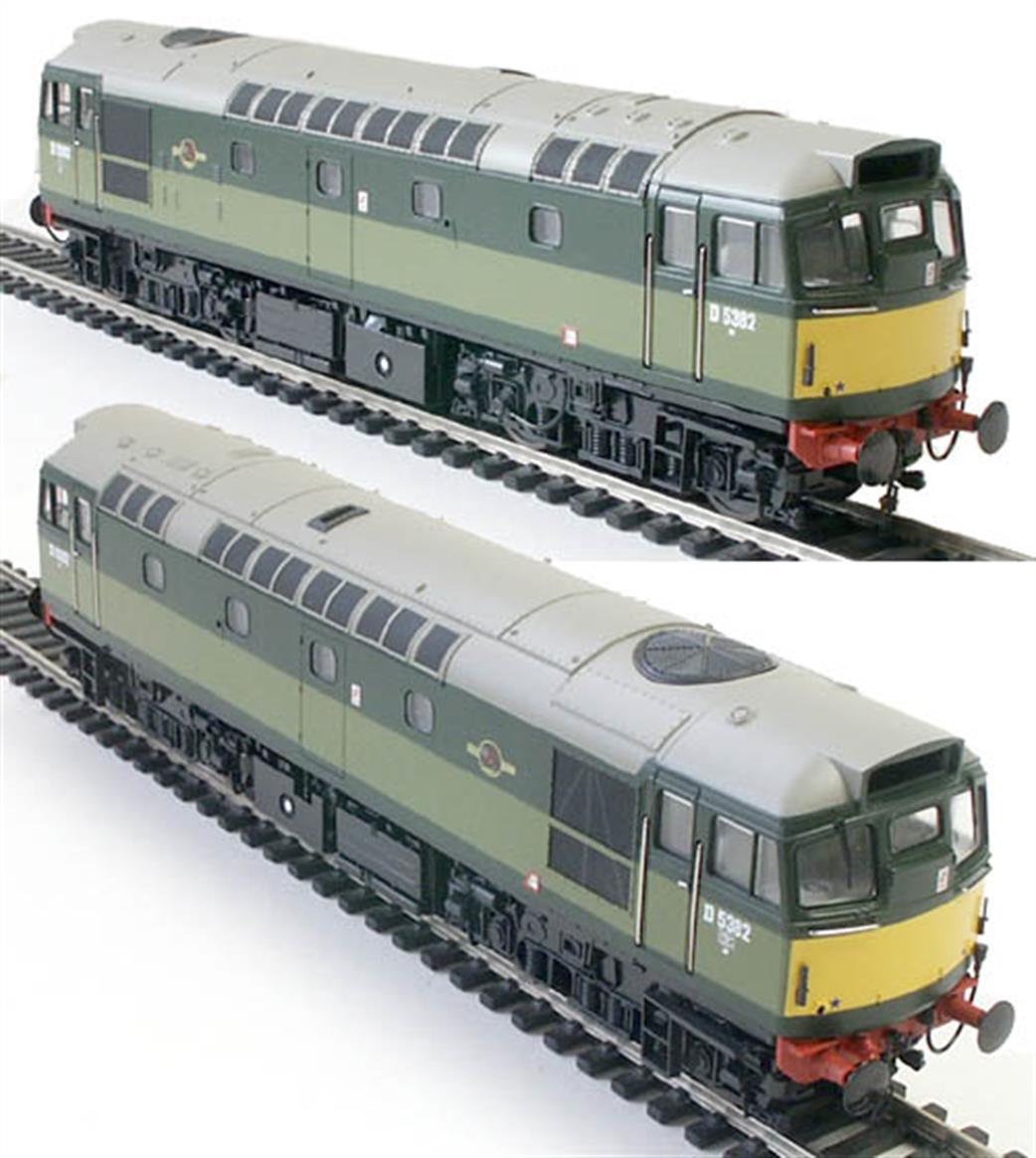 Heljan OO 2705 Class 27 5382 BR 2 Tone Green Small Yellow Panels