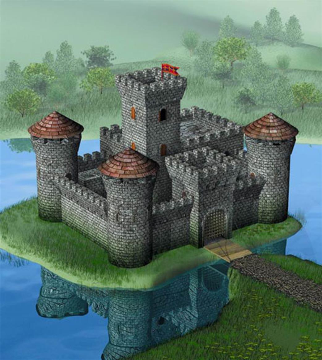 Zvezda 1/72 8512 Medieval Stone Castle Model