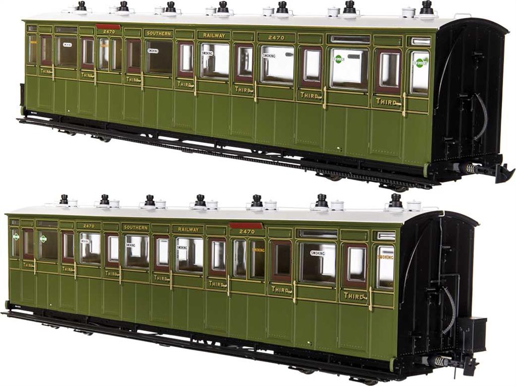 Dapol Lionheart Trains O-16.5 LHT-7NP-004 SR 2470 Lynton & Barnstaple Rly Third Class Coach Southern Green 1924-1935