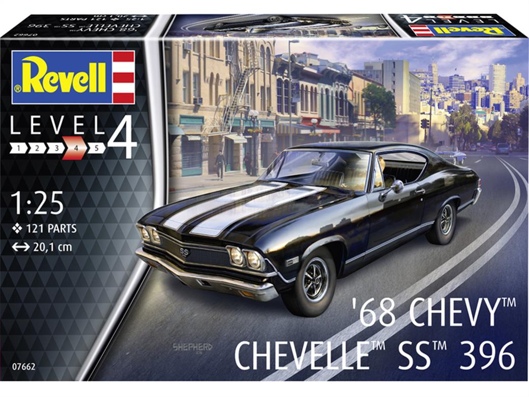 Revell 1/25 07662 1968 Chevy Chevelle SS396 Muscle Car Kit