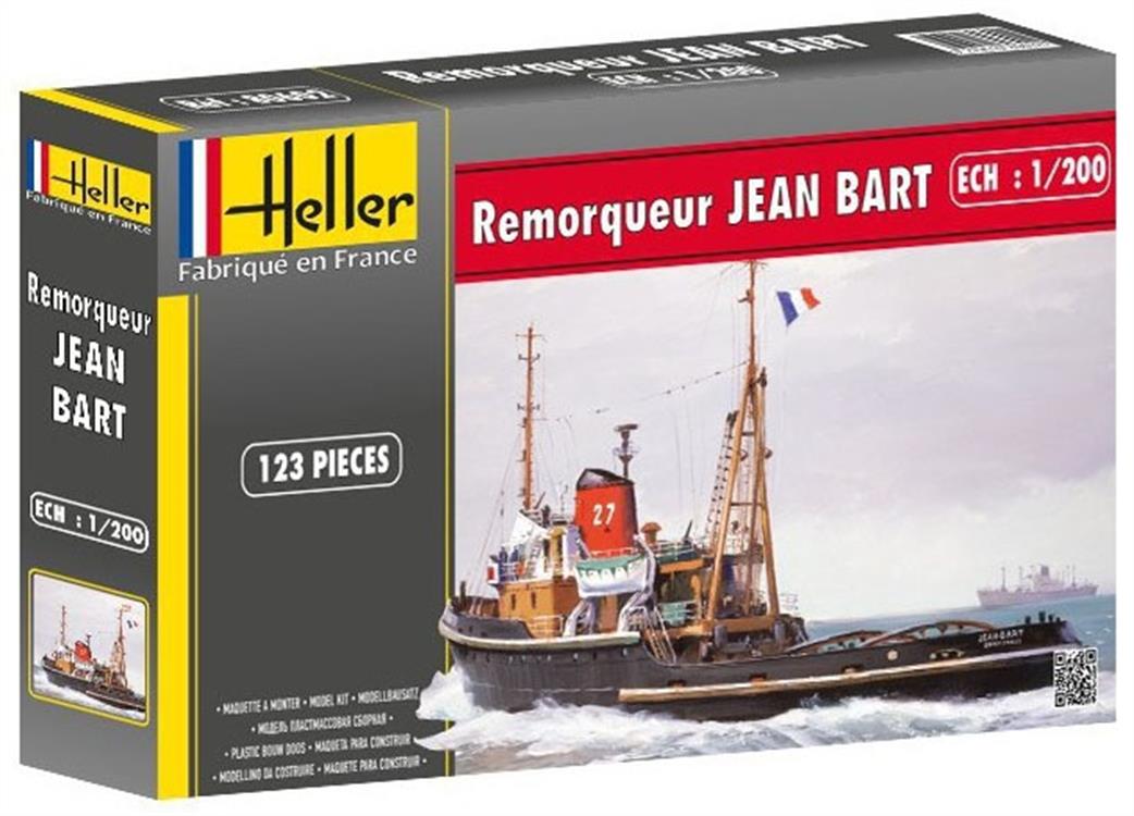 Heller  1/200 80602 Remorquer Jean Bart Model Ocean Going Tugboat Kit