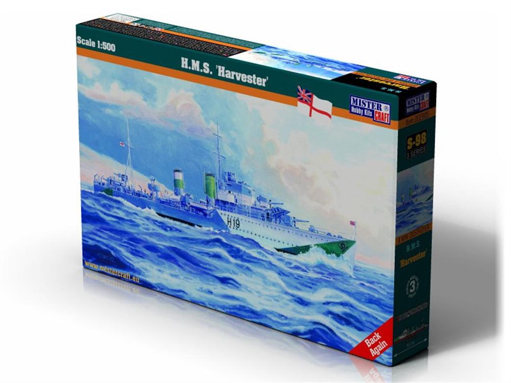 MisterCraft 1/500 002985 HMS Harvester Royal Navy Destroyer Kit