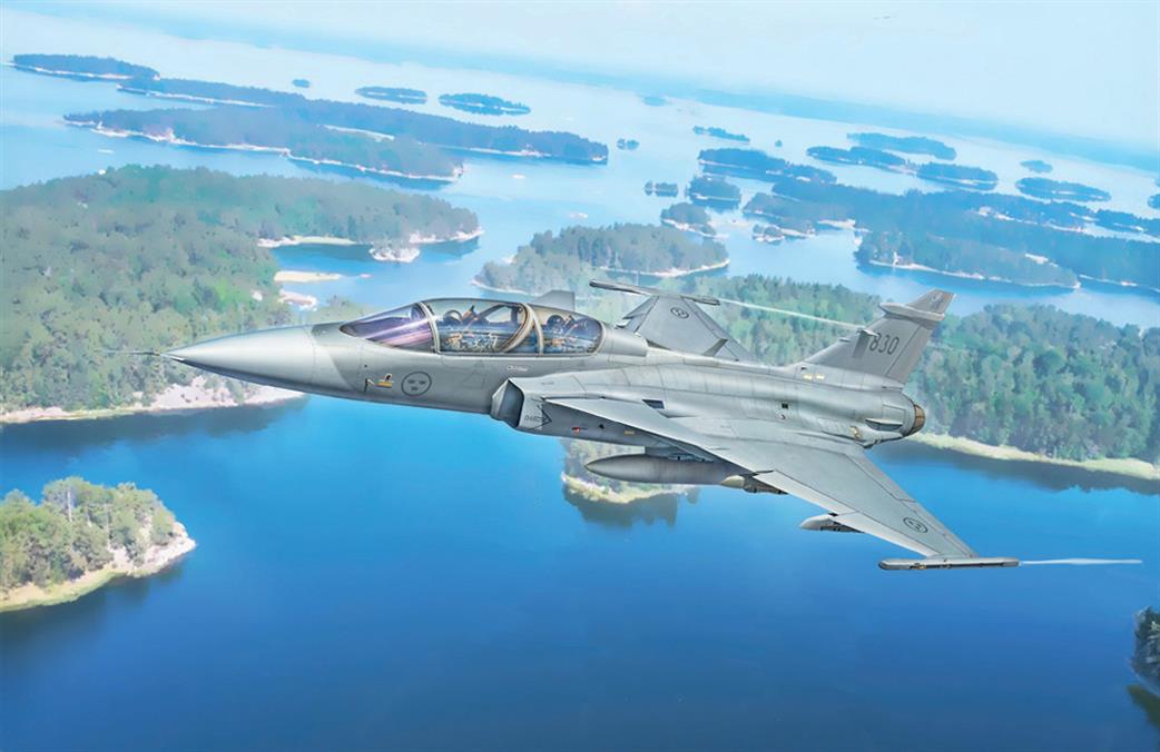 Italeri 1/72 91216 JAS-39 Grippen Twin Seat Fighter Kit