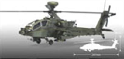 Academy 12514 a 1/72nd Plastic kit of a US AH64D Apache Block 2 Early Version Helicopter Kit
