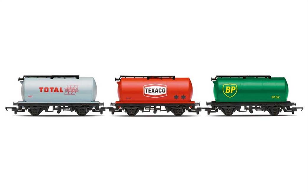 Hornby OO R6789 Railroad Fuel Train 3 45-tonne Oil Tank Wagons