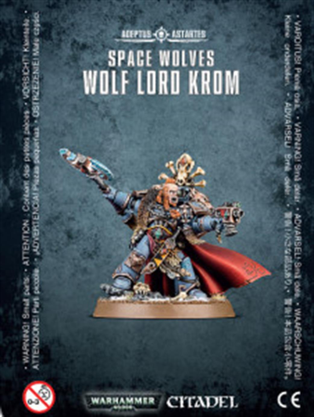 Games Workshop 28mm 53-18 Space Wolves Wolf Lord Krom