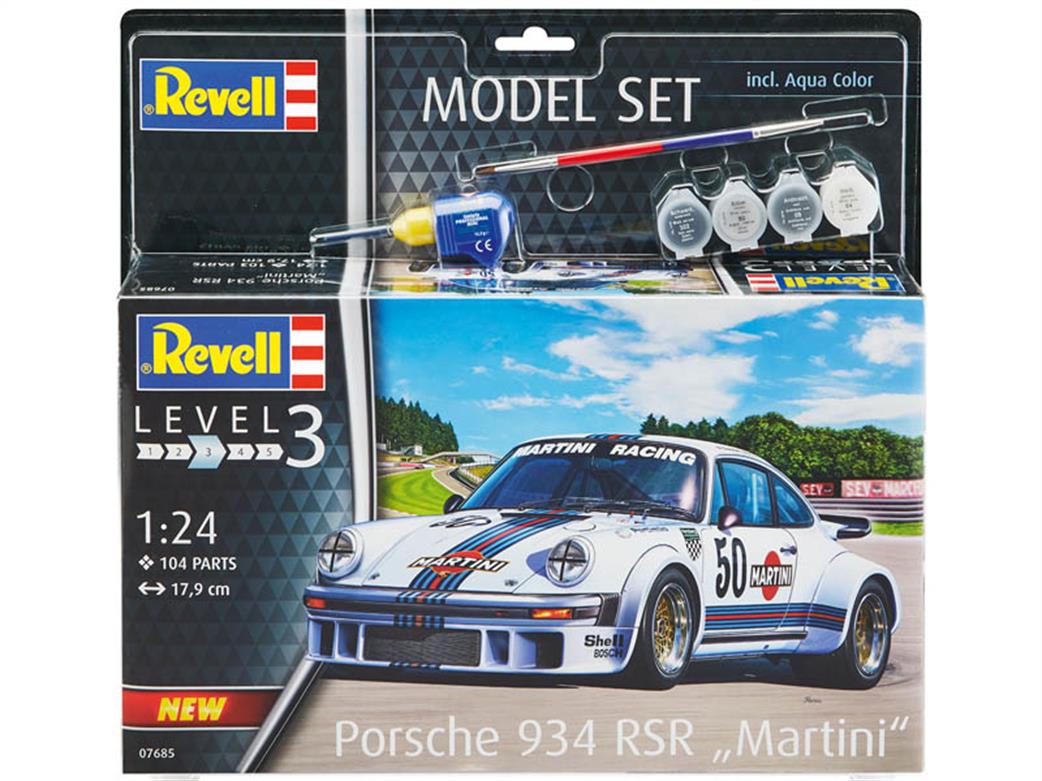 Revell 1/24 67685 Porsche 934 RSR Martini  Model Set
