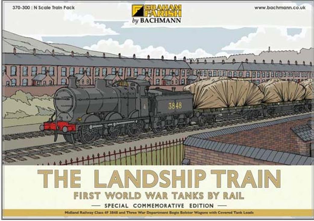 Graham Farish N 370-300 Landship Train WW1 Tanks by Rail Train Pack