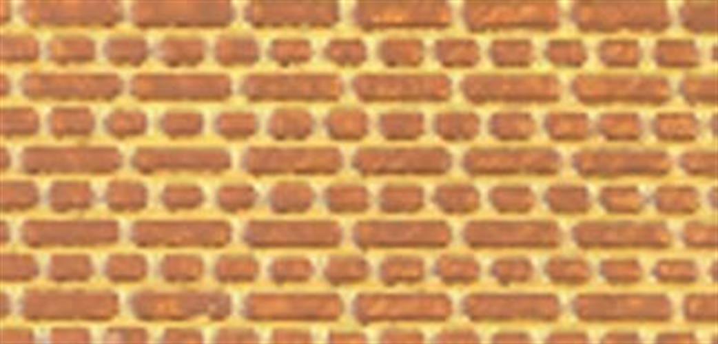 South Eastern Finecast O Gauge FBS708W 7mm Scale English Bond Brick Embossed Styrene Sheet White