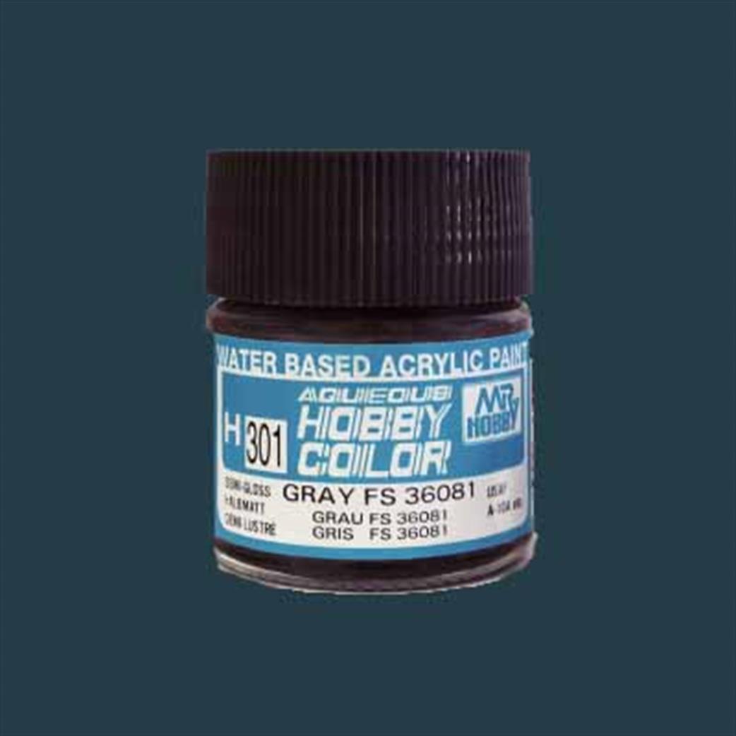Gunze Sangyo  H301 301 Gray FS36081 Mr Hobby Acrylic Paint 10ml