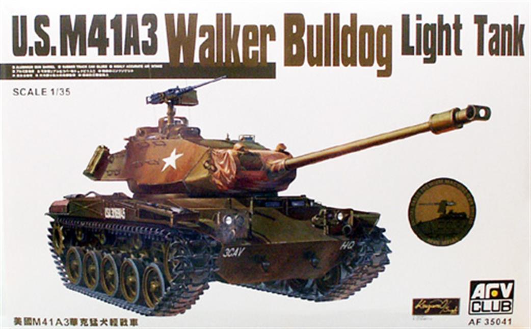 AFV Club 1/35 AF35041 M41A3 Walker Bulldog Light Tank Plastic Kit