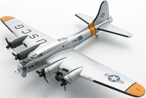 1:144 scale model of the Boeing B-17 Flying Fortress finished as a US Coast Guard PB-1G maritime patrol aircraft with yellow visibility markings on the wing tips.This aircraft was flown by the USCG until 1959, becoming the last B-17 to be retired for US military service. A good sized and nice quality model that is a real snip at the price!