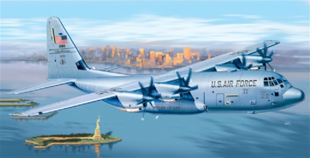 Italeri 1/72 1255 Lockheed C-130 J Hercules Transport Aircraft Kit