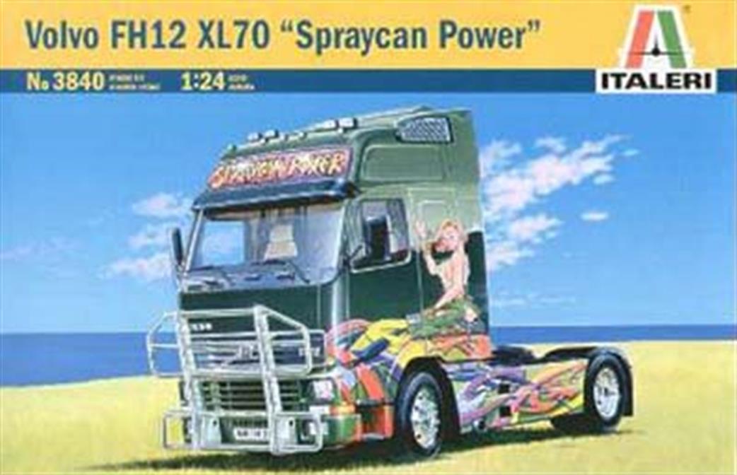 Italeri 1/24 3840 Volvo FH12 XL70 Spraycan Power Truck Model Kit