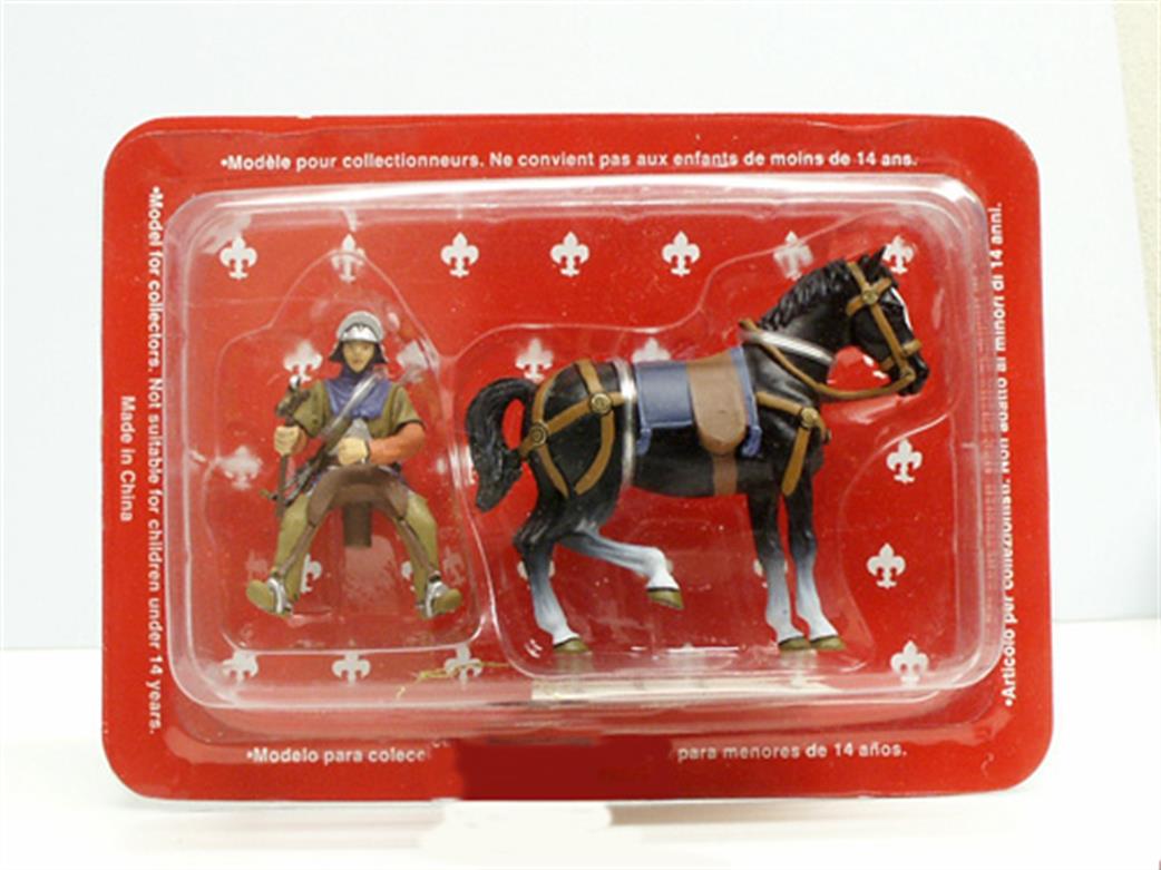 Altaya  MAGY04 Swiss Crossbow Knight on Horse Back Diecast Figurine