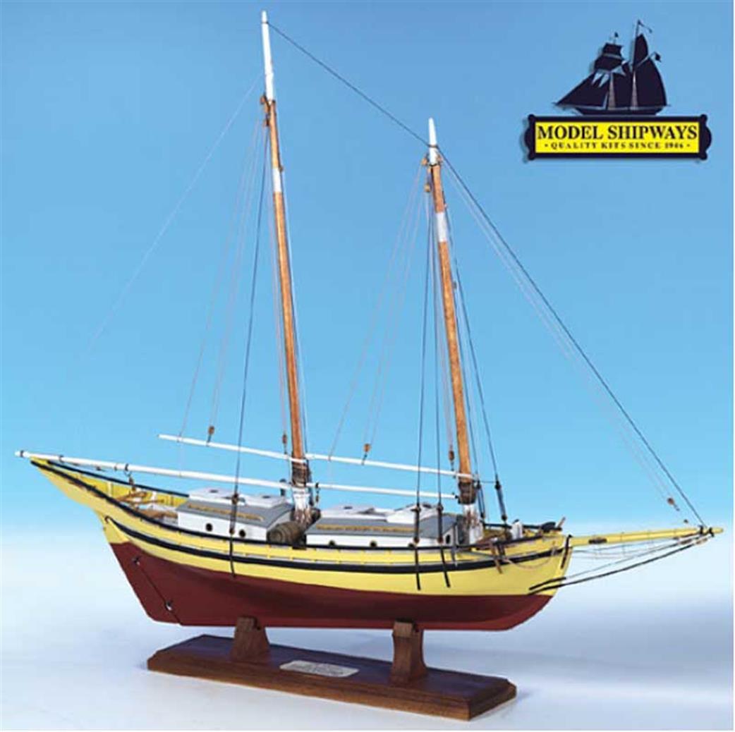 Model Shipways 1/24 MS2180 Glad Tidings Pinky Schooner (1937) Plank on Bulkhead Kit