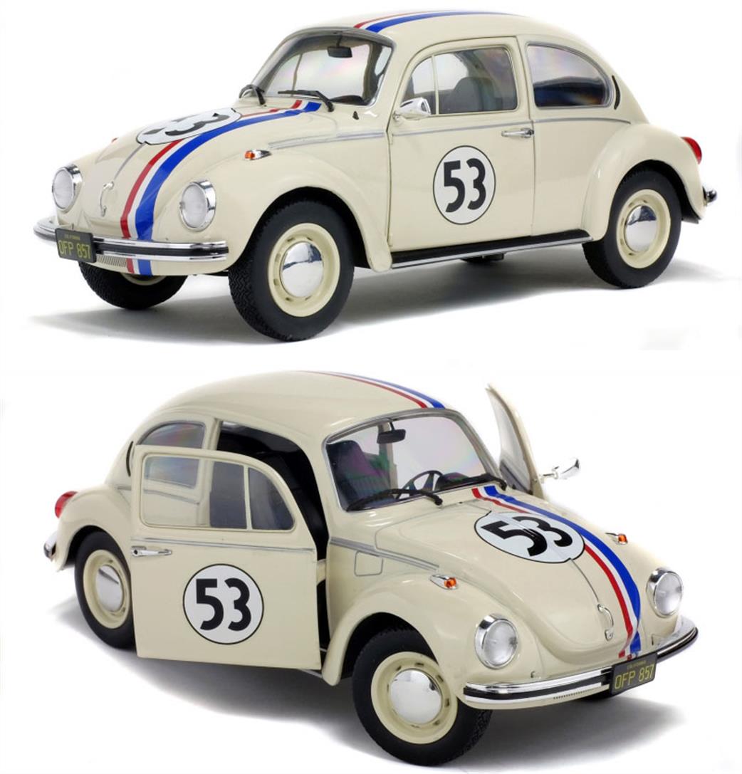 Solido 1/18 S1800505 Herbie The Love Bug Volkswagon Beetle No.53
