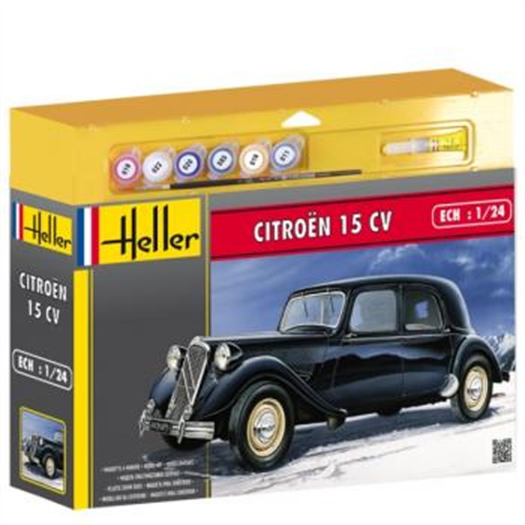 Heller  1/24 50763G Citroen 15 Cv Gift Set