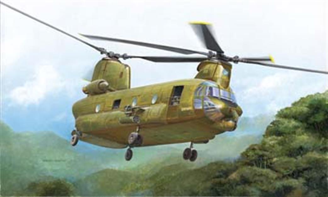 Italeri 1/48 2647 ACH-47A Chinook Gunship Vietnam Helicopter US Army