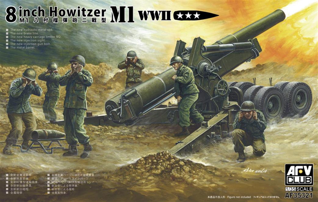 AFV Club 1/35 AF35321 M1 8 Inch Howitzer US Army WW2