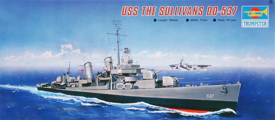 Trumpeter 05731 USS The Sullivans DD-537 Destroyer Kit 1/700