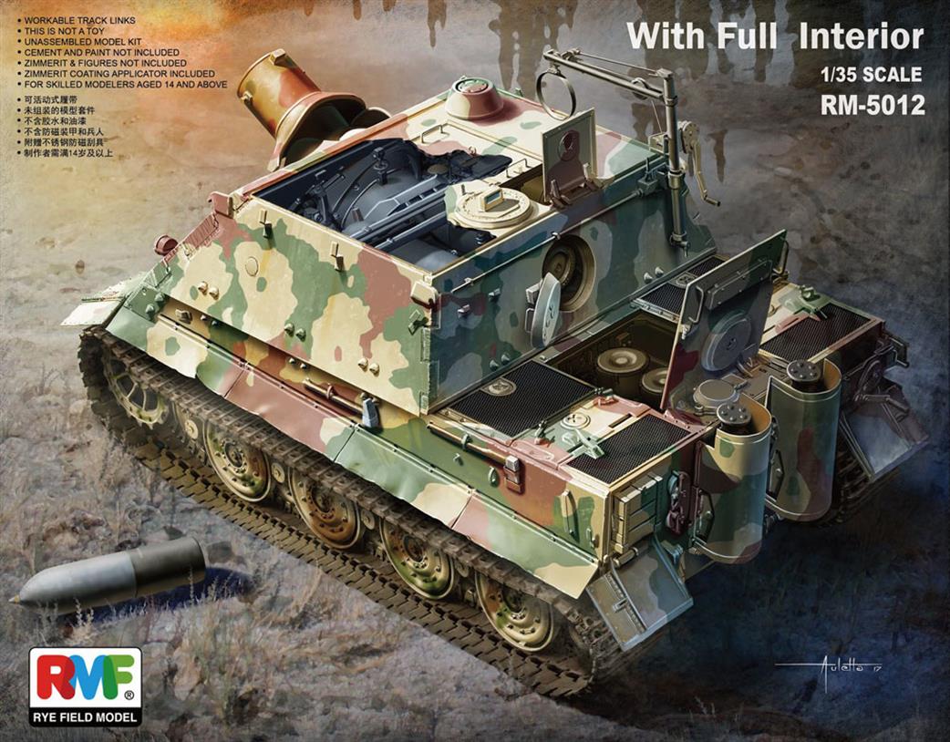Rye Field Model 1/35 RM-5012 German WW2 Sturmtiger with Full Interior Kit