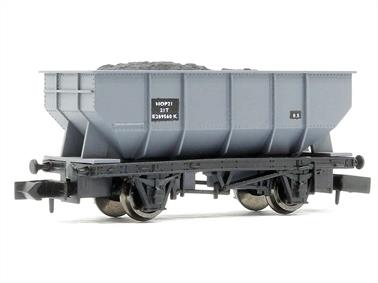 Dapol have produced a very nice model of the BR standard design 21-ton hopper wagons.These wagons were developed from an LNER design, following on from the extensive use of hoppers for coal service by the North Eastern, being selected by the British Railways ideal stocks committee as a standard type. Built in both unfitted and later vacuum fitted versions these hoppers were used for coal and basic ore traffic where hopper discharge was possible, the type being closely associated with the coa, concentration depot concept. A considerable fleet of the vacuum fitted wagons remained in use untl the 1980s miners strike.This model is available in a number of liveries lettered for BR, NCB, British Steel, British Gas, Charringtons (BR), 'house coal concentration' (BR) and Cadburys! Please indicate which livery you require in the 'other instructions' box of the checkout screen so we can order from stock currently available from Dapol.