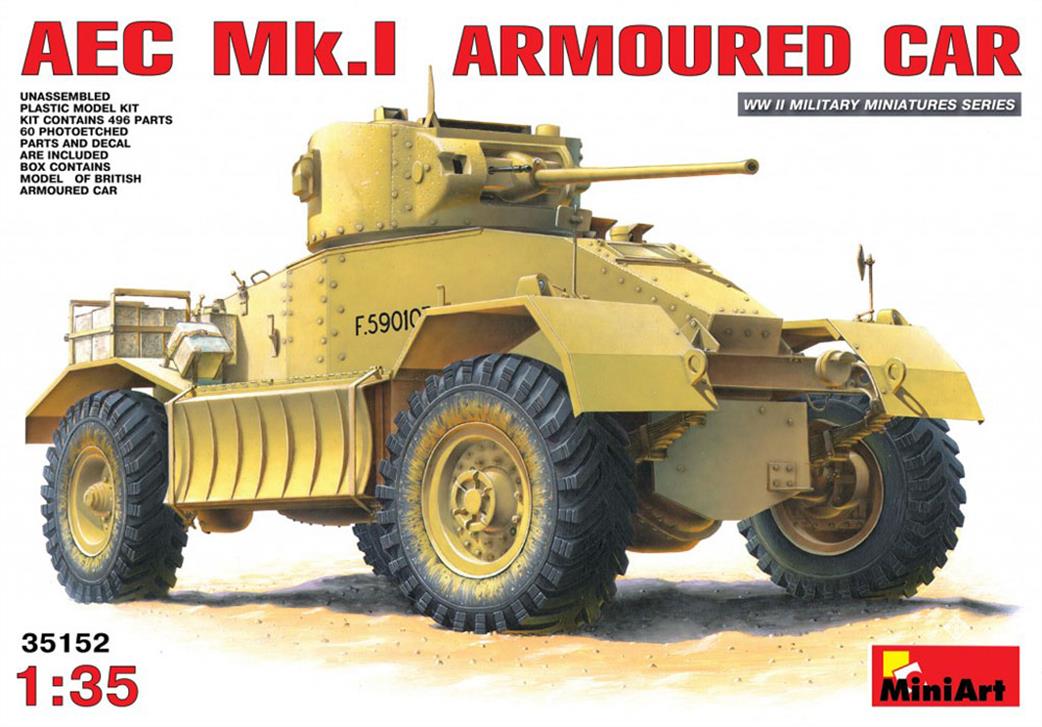 MiniArt 1/35 35152 AEC Mk1 Armoured Car Kit