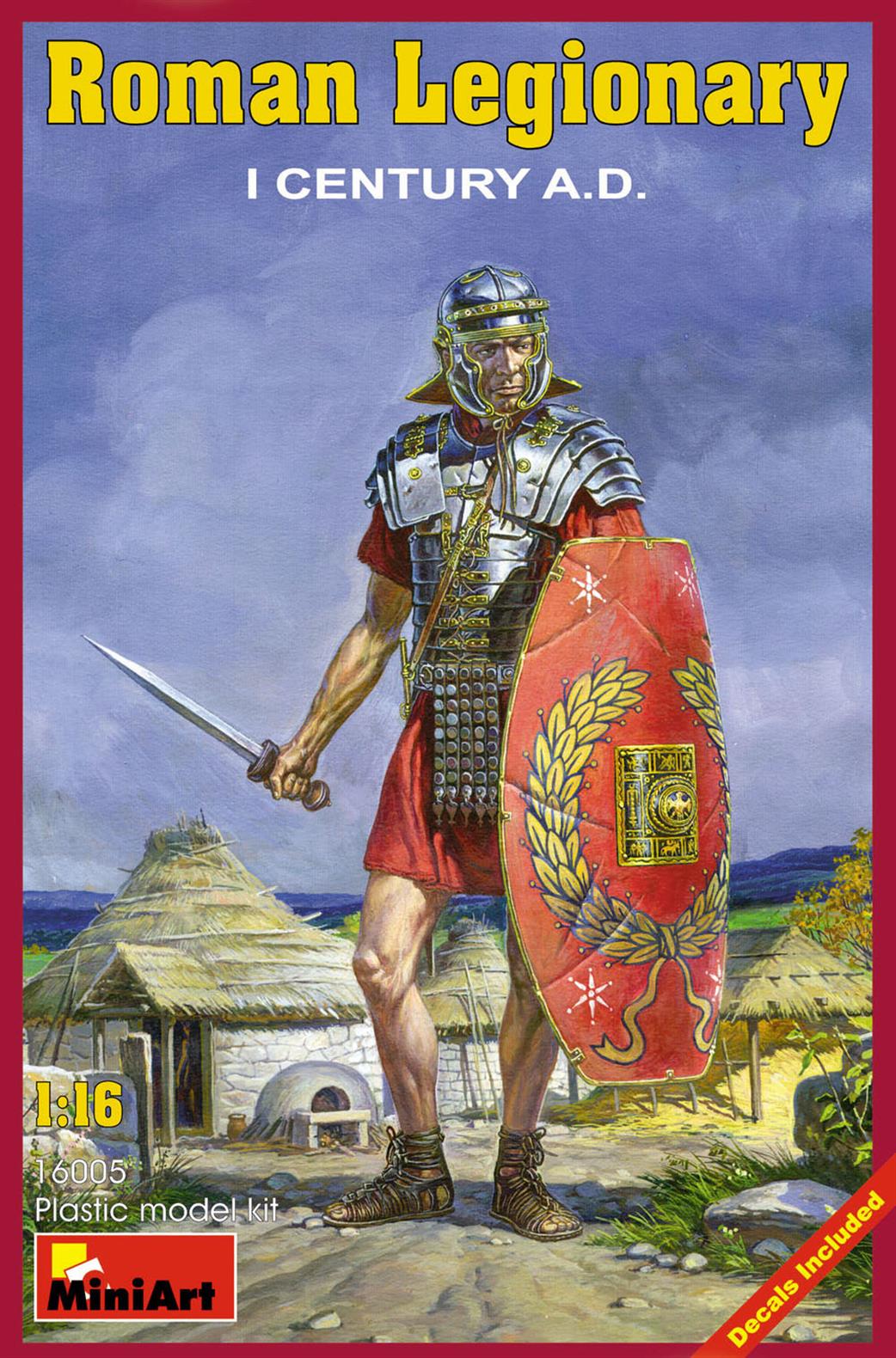 MiniArt 1/16 16005 Roman Legionary I Century Plastic Figure Kit