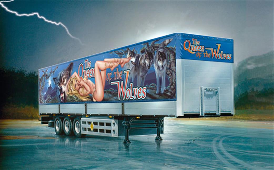 Italeri 1/24 3835 Cargo Trailer Queen of the Wolves