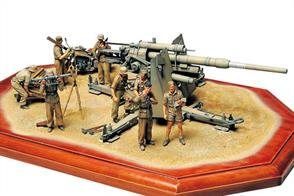 Tamiya 35283 1/35 Scale German 88mm Gun Flak 36 North African Campaign 1941Base Not Included
