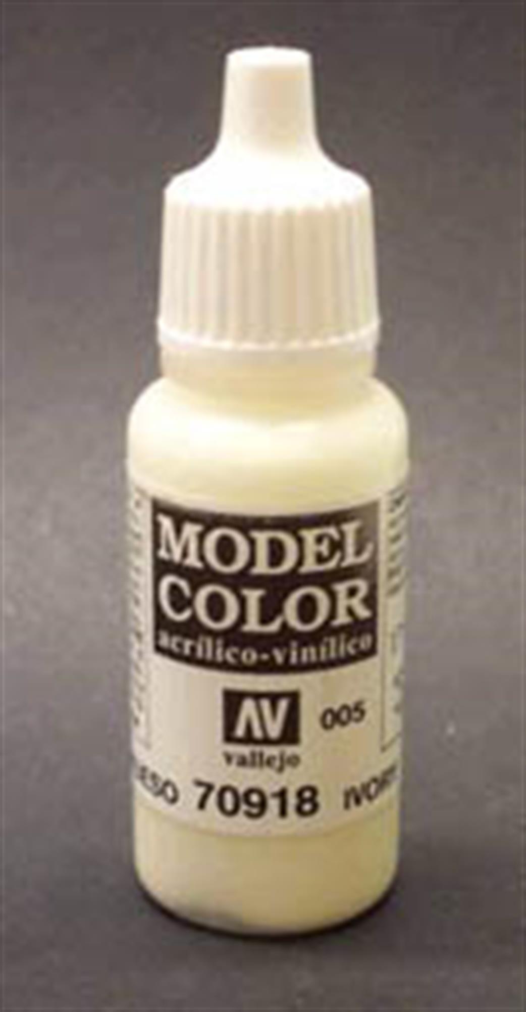 Vallejo  70918 918 Model Color Matt Ivory Acrylic Paint 17ml 005