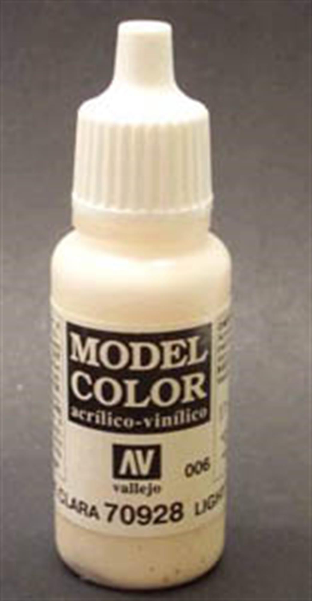 Vallejo  70928 928 Model Color Matt Light Flesh Acrylic Paint 17ml 006
