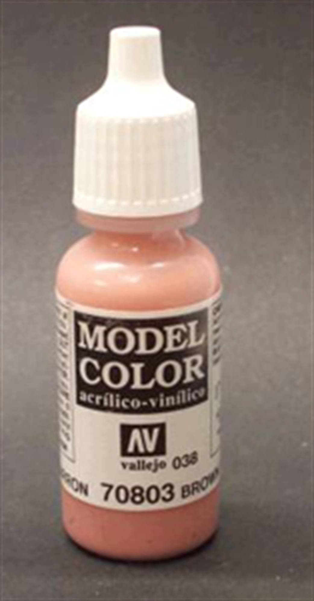 Vallejo  70803 803 Model Color Matt Brown Rose Acrylic Paint 17ml 038