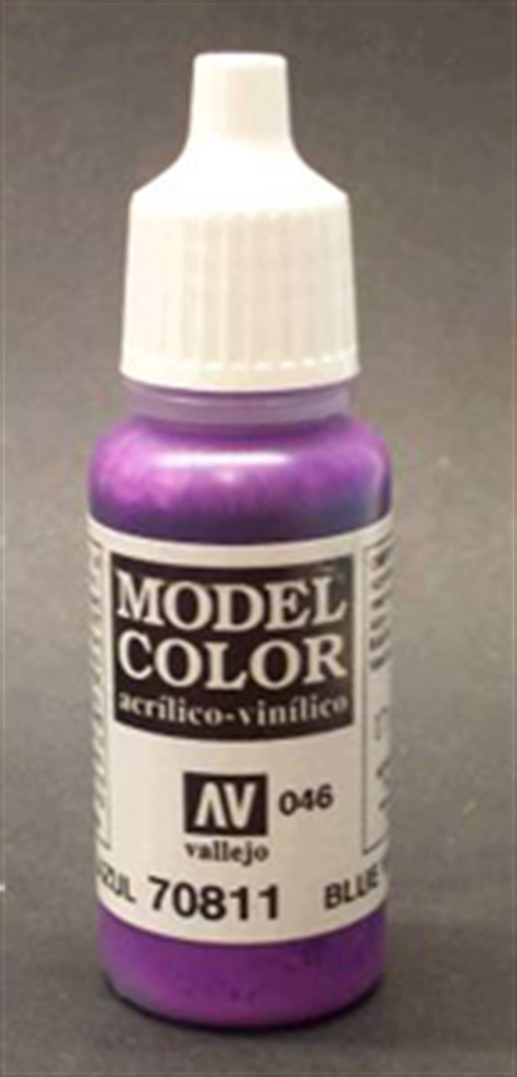 Vallejo  70811 811 Model Color Matt Blue Violet Acrylic Paint 17ml