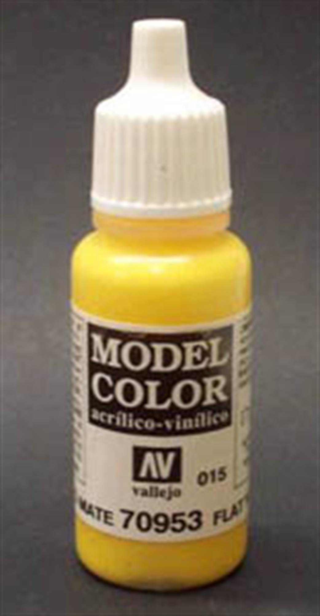 Vallejo  70953 953 Model Color Matt Flat Yellow Acrylic Paint 17ml 015