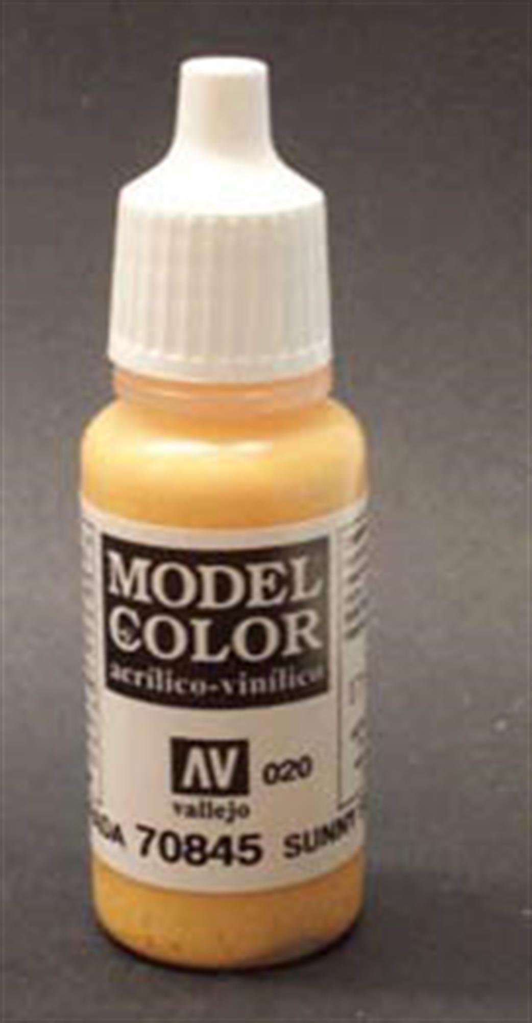 Vallejo  70845 845 Model Color Matt Sunny Skin Tone Acrylic Paint 17ml 020