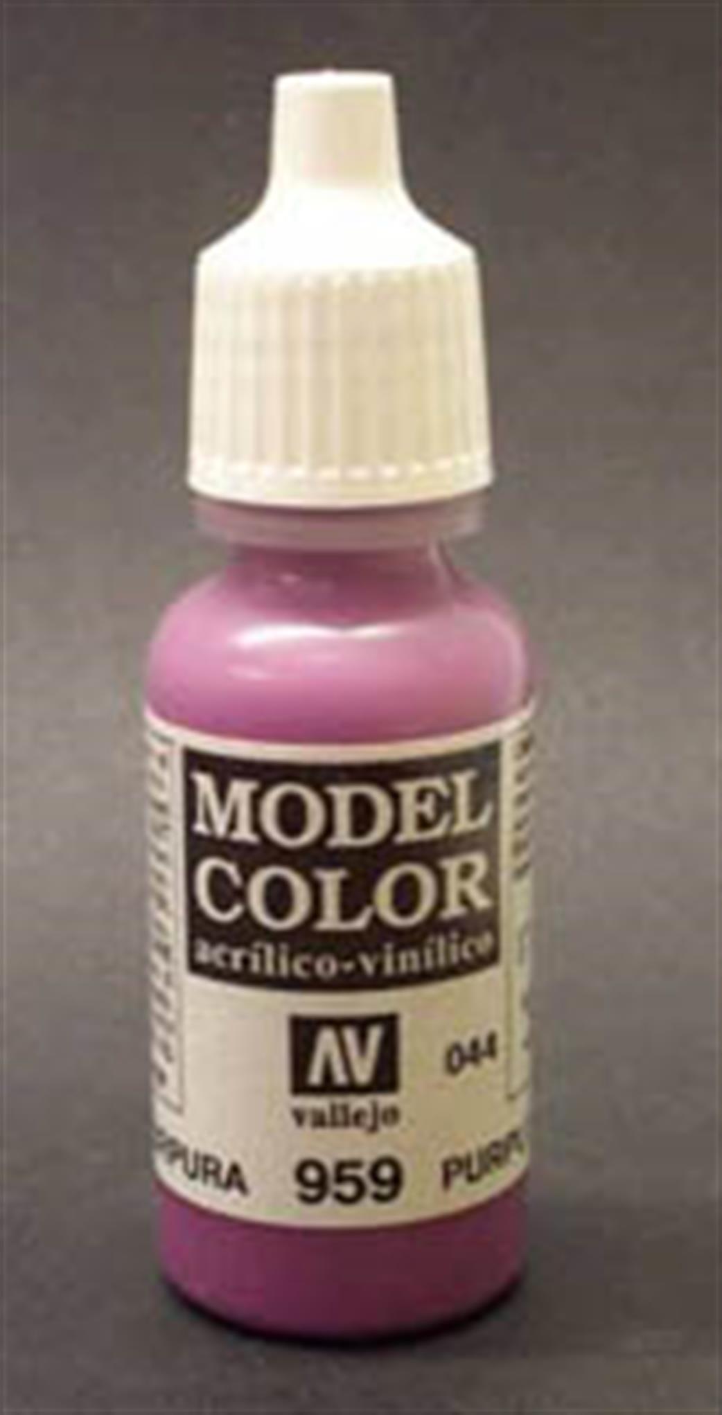 Vallejo  70959 959 Model Color Matt Purple Acrylic Paint 17ml