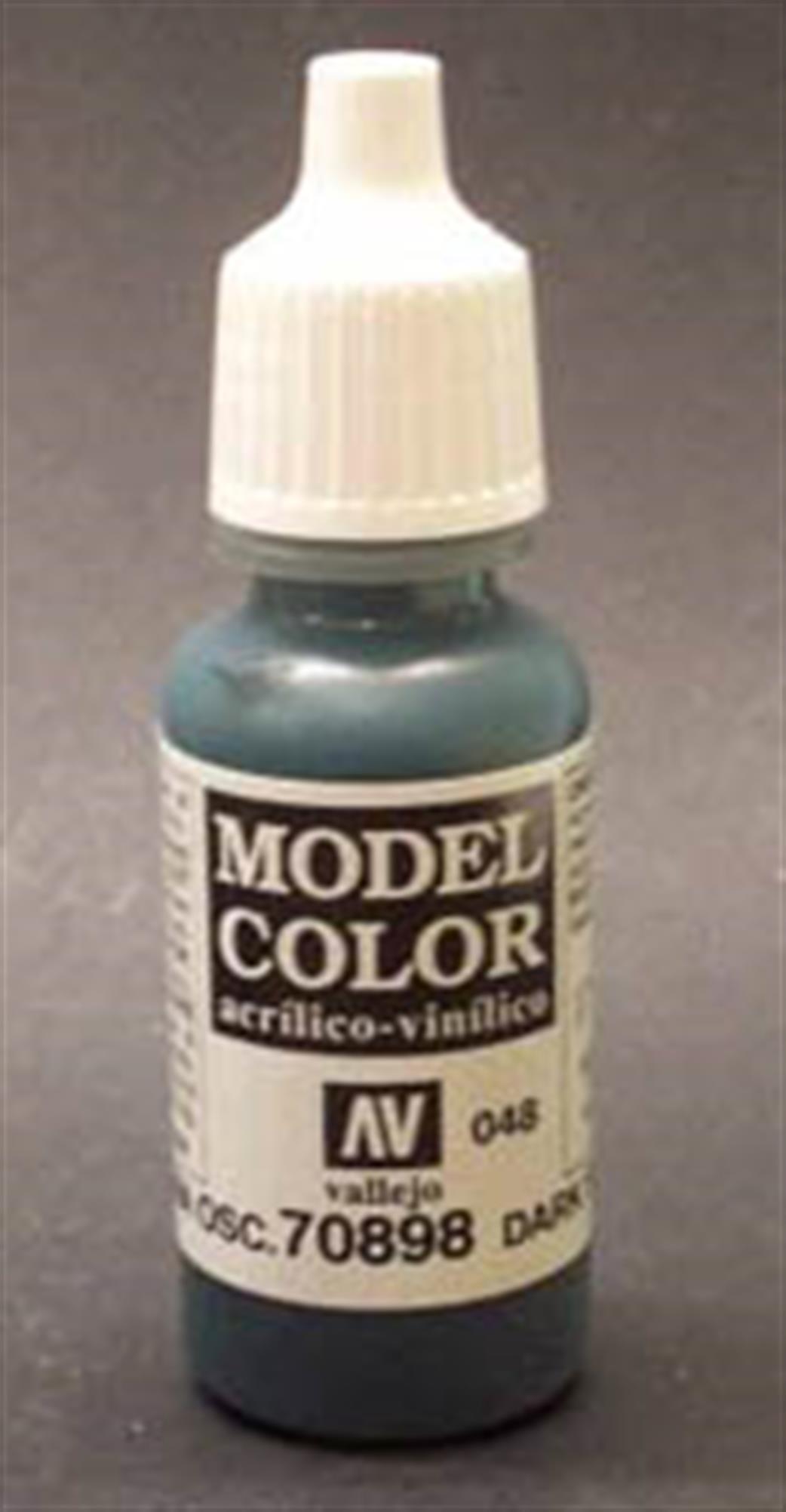 Vallejo  70898 898 Model Color Matt Dark Sea Blue Acrylic Paint 17ml 048
