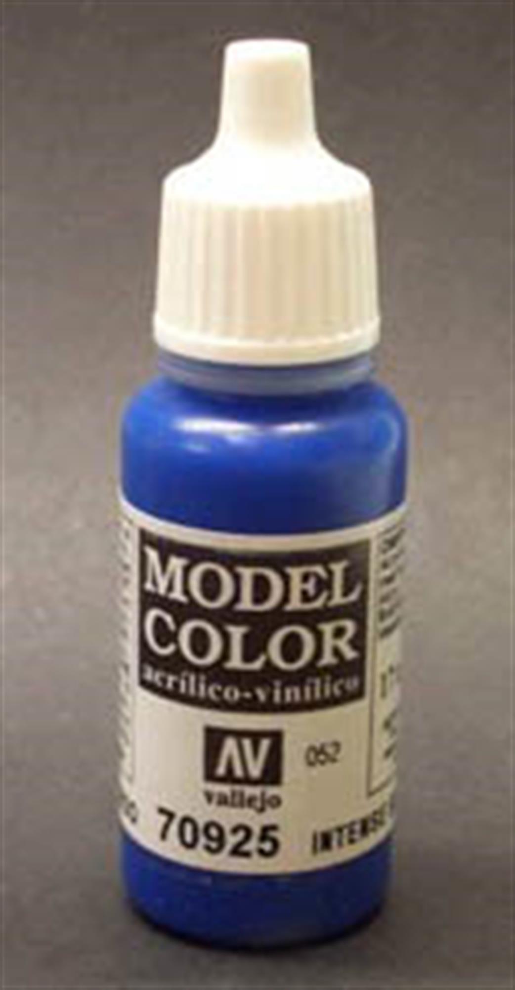 Vallejo  70925 925 Model Color Matt Blue Acrylic Paint 17ml 052