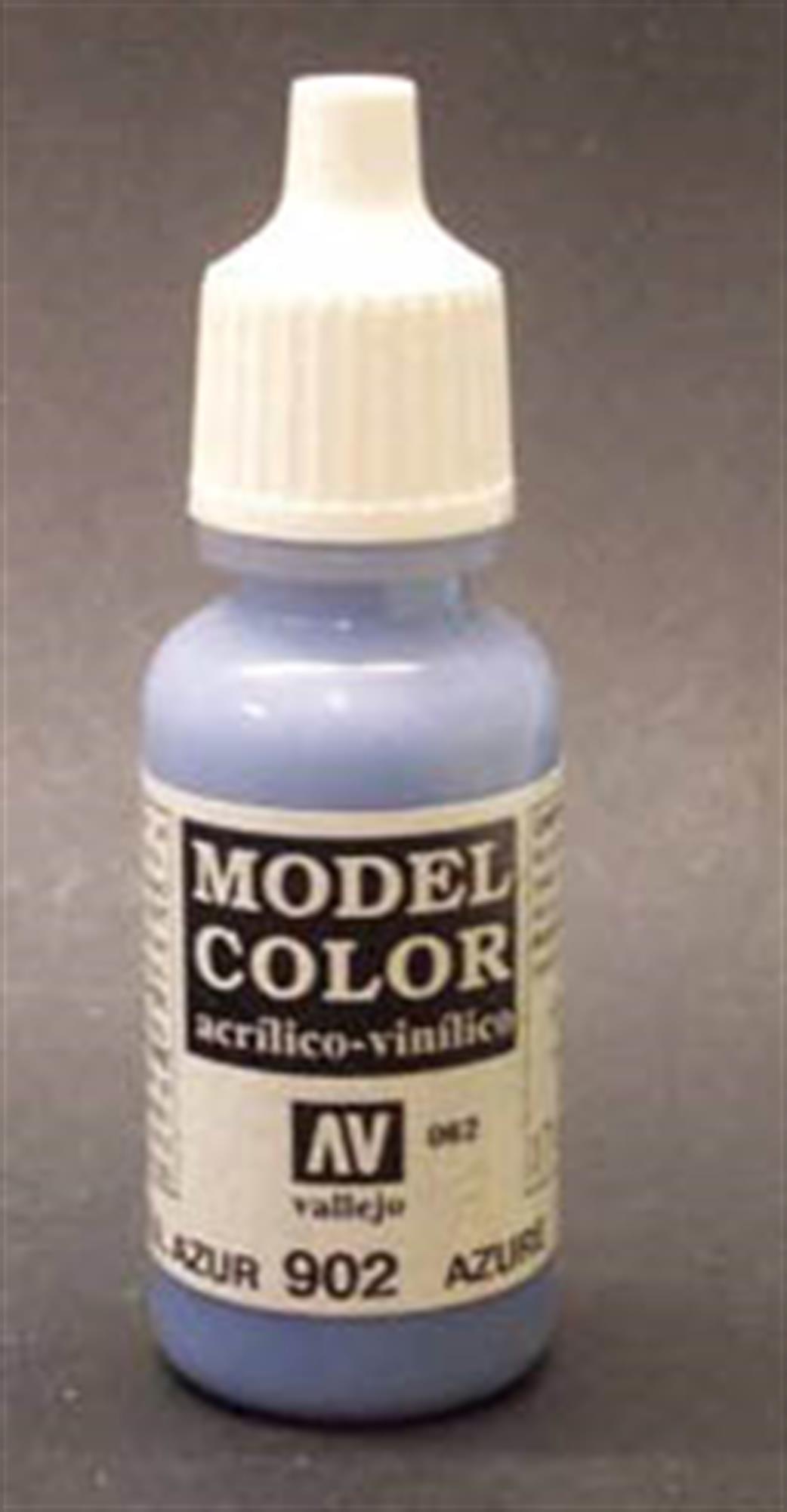 Vallejo  70902 902 Model Color Matt Azure Acrylic Paint 17ml FS35231