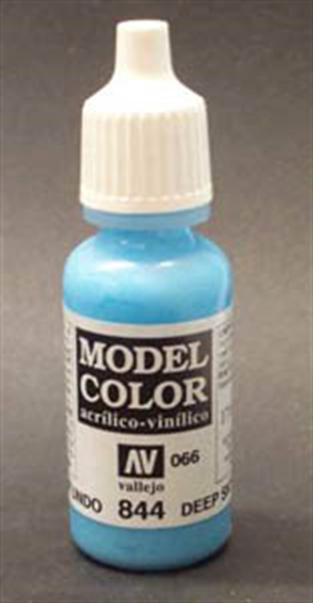 Vallejo  70844 844 Model Color Matt Deep Sky Blue Acrylic Paint 17ml 066