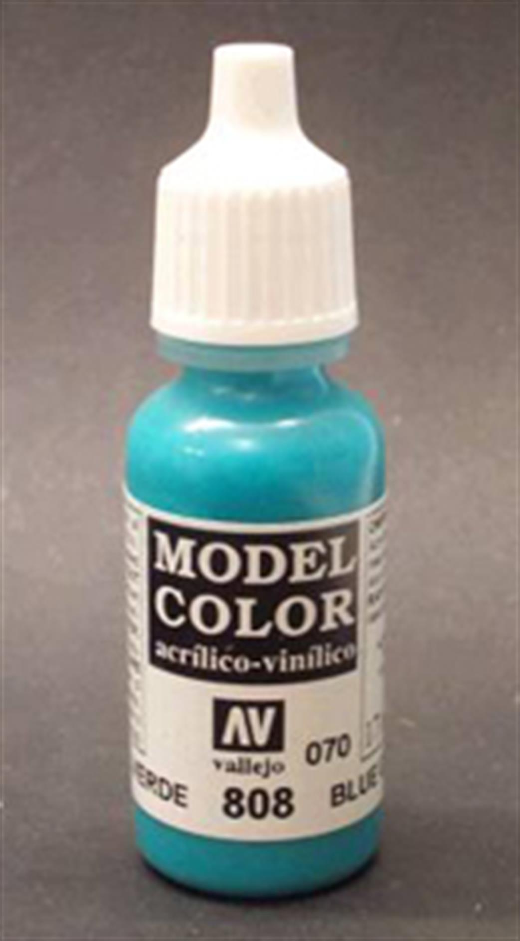 Vallejo  70808 808 Model Color Matt Blue Green Acrylic Paint 17ml 070