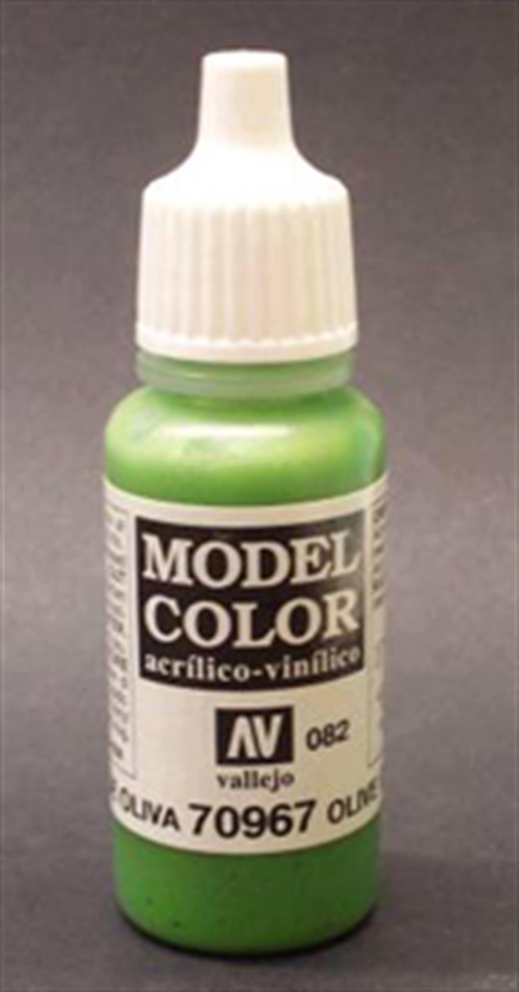 Vallejo  70967 967 Model Color Matt Olive Green Acrylic Paint 17ml 082